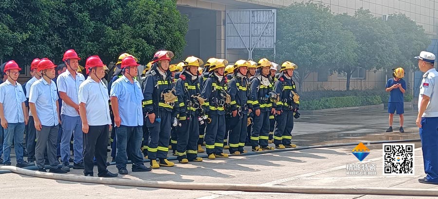 4008云顶集团积极共同消防结合演练，共筑安全出产防线